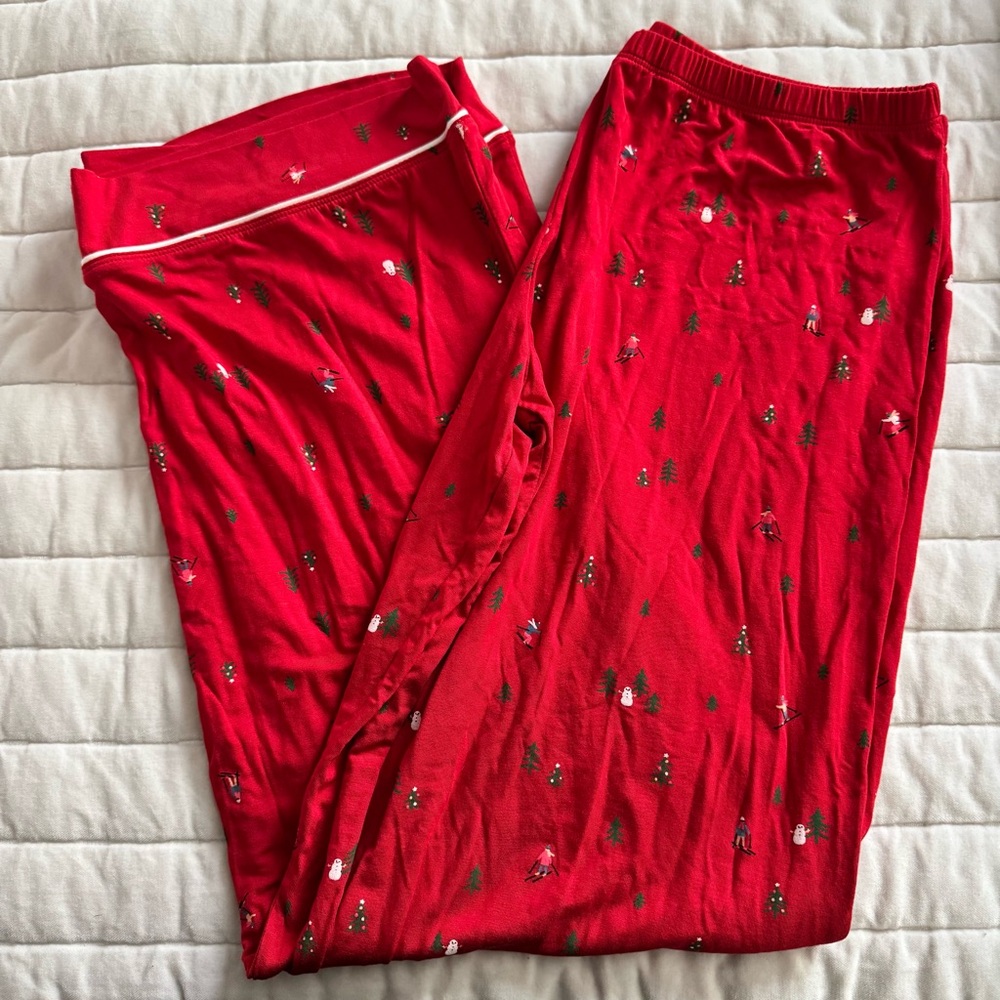 Eberjey Christmas Red Pajama bottoms